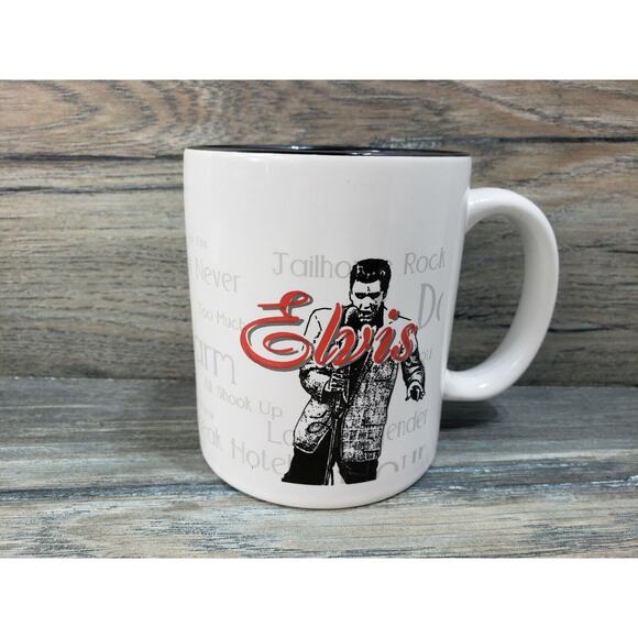 Linyl Silver Phoenix Elvis Coffee Cup Mug Licensed - Picture 1 of 8